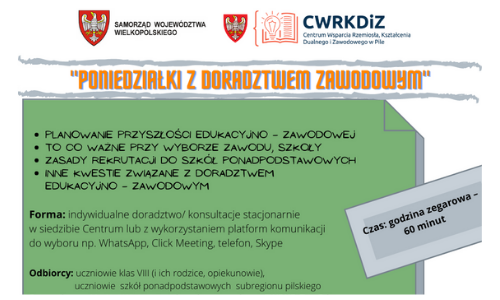PONIEDZIAŁKI Z DORADZTWEM ZAWODOWYM