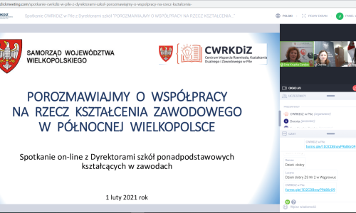 zrzut ekranu Spotkanie z dyrektorami szkol 01 02 2021 (5)