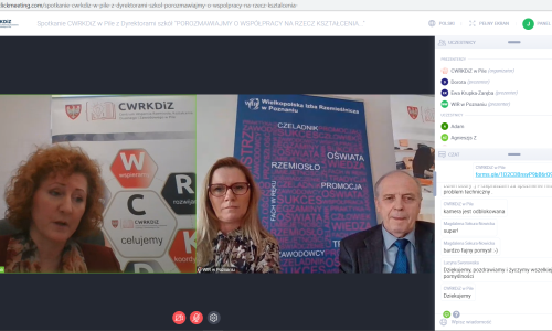 zrzut ekranu Spotkanie z dyrektorami szkol 01 02 2021 (9)