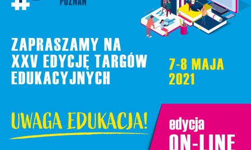 targi edukacyjne 2021 plakat zapraszajacy