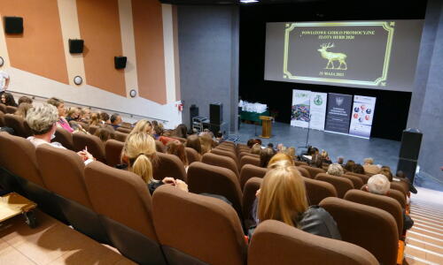 gala konkursu Zloty Herb i Zawodowcy Poszukiwani; 31 maja 2021 roku, Złotów; sala kinowa i scena;_