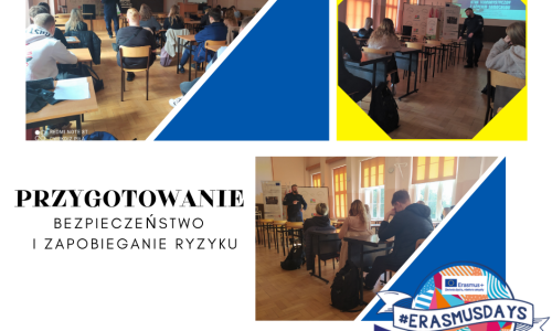 przygotowanie bezpieczenstwo w ramach wyjazdu Erasmus na sycylie; spotkanie z policjantem