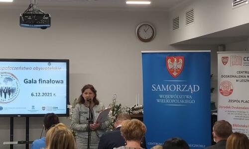Gala finałowa konkursu Z samorzadem na ty; wystapienie Pani Doroty Kinal
