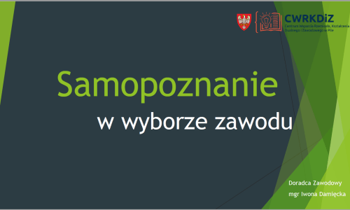 Samopoznanie w wyborze zawodu